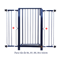 Ver imagem 1 de Grade e portão para cachorro bebê pet, vãos de 86cm a 90cm