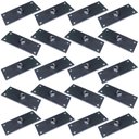 Ver imagem 1 de Kit 20 Chapinhas Chapa Reta Fixação Pés Palito Rosca 5/16 Zincada