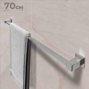 Ver imagem 1 de Porta Toalha de Banheiro 70cm Aço Inox 304 Q-t70olt