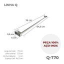 Ver imagem 3 de Porta Toalha de Banheiro 70cm Aço Inox 304 Q-t70olt