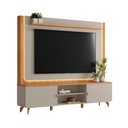 Ver imagem 4 de Painel Home TV Milano 191cm Canela Cinza Fosco para Sala