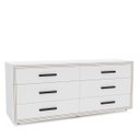 Ver imagem 2 de Cômoda Valência com 6 Gavetas 150x63cm Branco 240830