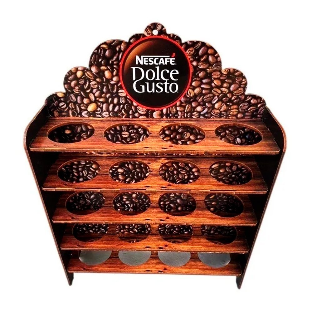 Suporte Organizador Porta 20 Cápsulas Dolce Gusto Coffe Decor - 3