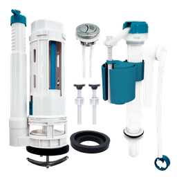 Kit Mecanismo de Descarga Caixa Acoplada Monobloco Completo Smart Depot com Botão Superior Duplo - 1