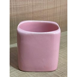 Vaso Decorativo Quadrado Rosa - 230 Ml - 2