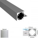 Ver imagem 1 de Perfil Alumínio Modular Link RM-284 Barra 03 metros Natural Rometal 01 Barra