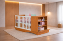 Ver imagem 1 de Berço com que Vira Cama com Prateleira Celinne- Mobibaby