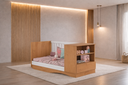 Ver imagem 2 de Berço com que Vira Cama com Prateleira Celinne- Mobibaby