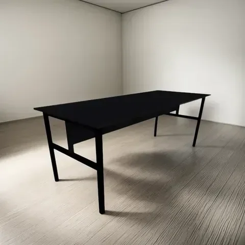 Mesa Refeitório 6 Lugares Escolar Empresa para Copa:preto/preto