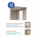 Ver imagem 4 de Espelheira para Banheiro 70cm 2 Portas 2 Prateleiras Treviso