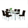 Conjunto Sala de Jantar Mesa Diana 6 Cadeiras Viana Espresso Móveis - 2