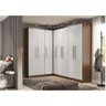 Guarda-Roupa Casal de Canto em L Branco Selene 166/240Cm MDP Tx SEL05 -MENU - 2