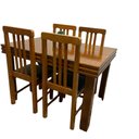 Ver imagem 2 de Conjunto Fixo Colonial Mesa 120x80 com 4 Cadeiras Cor:mel