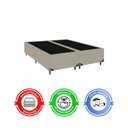Ver imagem 5 de Cama Box Casal Bipartido + Colchão D33 One Face - Suede Bege