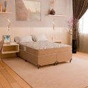 Ver imagem 6 de Cama Box Casal Bipartido + Colchão D33 One Face - Suede Bege
