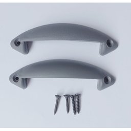 2 Pares de Puxadores para Todas As Camas Box Baú Cinza - 4