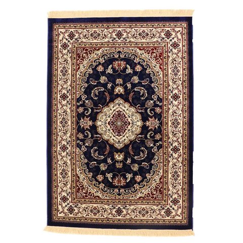 Tapete Tipo Belga Persa Clássico Essence 05 Azul 1,00x1,40m