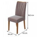 Ver imagem 3 de Kit 2 Cadeiras Acolchoadas Apogeu Móveis Lopas