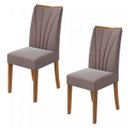 Ver imagem 1 de Kit 2 Cadeiras Acolchoadas Apogeu Móveis Lopas