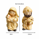 Ver imagem 5 de Presépio Infantil 10 Peças Resina com Estábulo 8cm Decoração Natal 1633-Infantil