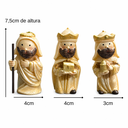 Ver imagem 6 de Presépio Infantil 10 Peças Resina com Estábulo 8cm Decoração Natal 1633-Infantil