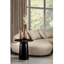 Ver imagem 2 de Mesa Redonda de Apoio Auxiliar Lateral Decorativa Costa 60cm:preto/fosco