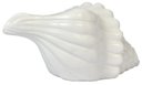 Ver imagem 4 de Vaso Decorativo Flores Cerâmica Branco Concha Espiral Oceano