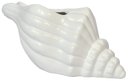 Ver imagem 1 de Vaso Decorativo Flores Cerâmica Branco Concha Espiral Oceano