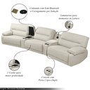 Ver imagem 3 de Sofá Decorativo Swift Curvo Elétrico C/porta Copos Baú Cooler Reclinável Retrátil Som Bluetooth e Ca