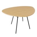 Ver imagem 1 de Mesa de Jantar Orgânica 120cm Barcelona Marrom/Acácia Mel