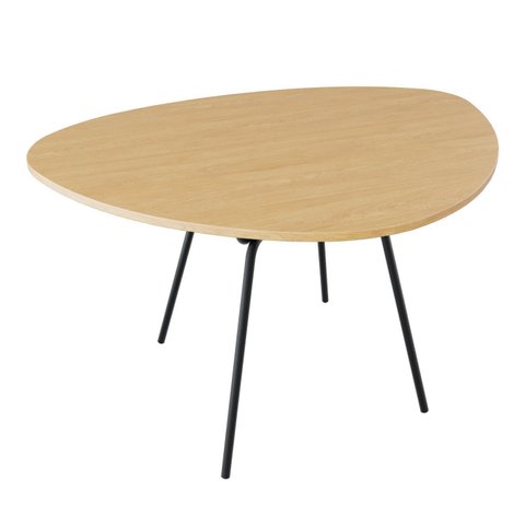 Mesa de Jantar Orgânica 120cm Barcelona Marrom/Acácia Mel