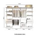 Ver imagem 4 de Closet Aberto Modular para Casal 265cm Eternity Branco
