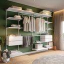 Ver imagem 1 de Closet Aberto Modular para Casal 265cm Eternity Branco