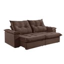 Ver imagem 1 de Sofá 3 Lugares Retrátil 230cm Pillow Top Reclinável Molas Ensacadas M-191