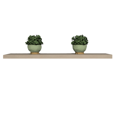 Prateleira Reta Decorativa 180x20 Mdf com Suporte Invisível Plancasa:carvalho