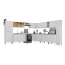 Ver imagem 1 de Armário de Cozinha Modulada 12 Pçs com Balcão de Pia Siena Multimóveis Mp2240 Branco