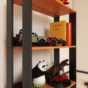 Ver imagem 5 de Nicho para Brinquedoteca ou Quarto Infantil para Organizar Brinquedos - Preto com Nature