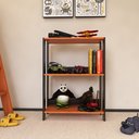 Ver imagem 1 de Nicho para Brinquedoteca ou Quarto Infantil para Organizar Brinquedos - Preto com Nature