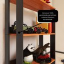 Ver mais imagens de Nicho para Brinquedoteca ou Quarto Infantil para Organizar Brinquedos - Preto com Nature