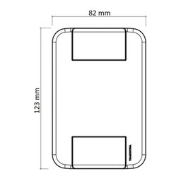 Conjunto 4x2 Detector de Presença Bivolt Tramontina Tablet Branco Tramontina - 2