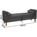 Ver imagem 6 de Recamier Sapateira Baú Pietro para Cama Queen Size 160cm Bouclê - Sofa Store:bouclê Cinza Grafite