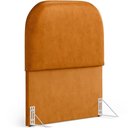 Ver imagem 7 de Cabeceira Cama Box 100cm Lanna com Puff Recamier Doha W01 Couríssimo Whisky - Lyam Decor
