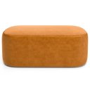 Ver imagem 4 de Cabeceira Cama Box 100cm Lanna com Puff Recamier Doha W01 Couríssimo Whisky - Lyam Decor