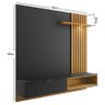 Painel para Tv Suspenso Ambiente Tocantins 1.6 Preto Acetinado Noce Milano- Colibri - 4
