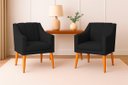 Ver imagem 2 de Kit com 2 Poltronas para Sala Moderna e Confortável Milla