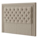 Ver imagem 1 de Cabeceira Casal King 195 Cm Elegance Linho Bege - Nexta Casa