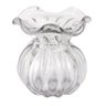 Vaso de Vidro Murano Trouxinha Transparente Veneza 12x14cm - 1