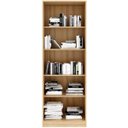 Ver imagem 2 de Estante Armário Alta Livreiro Multiuso Office 2 Portas Vidro Amêndoa