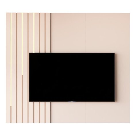 Painel Suspenso Boto 1.4 com Led Sala P/ Tv até 58" Off White
