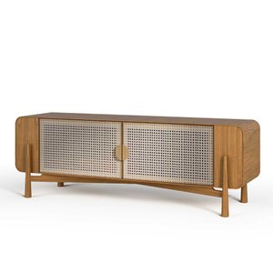 Rack 2 Portas Rattan Natural - Cl2470